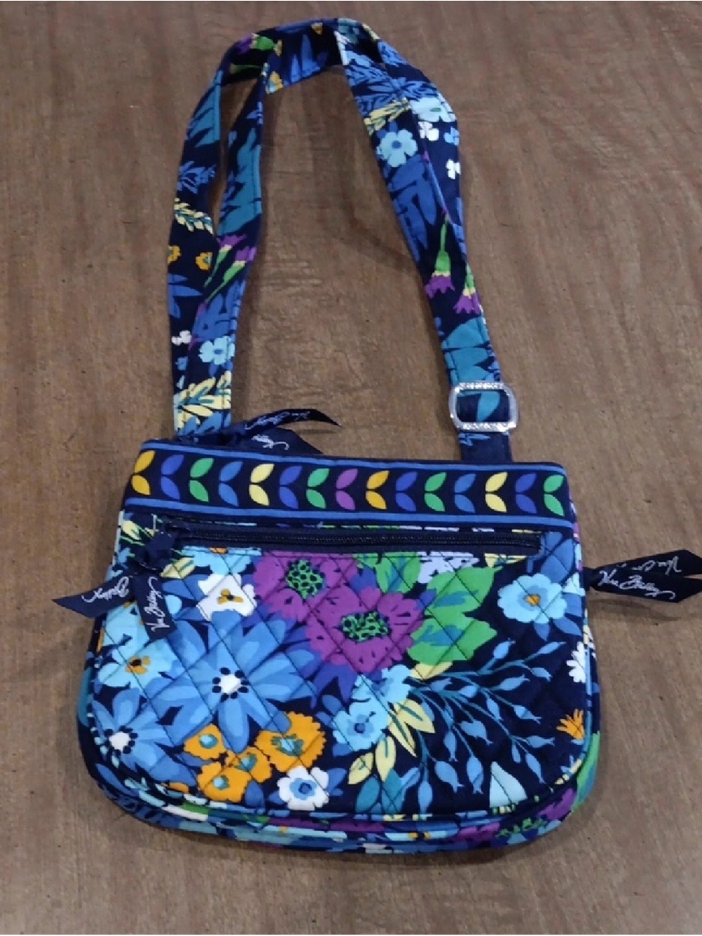 Vera Bradley Little Flap Hipster Crossbody Bag Midnight Blues